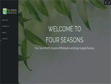 Tablet Screenshot of 4seasonswholesalenursery.com